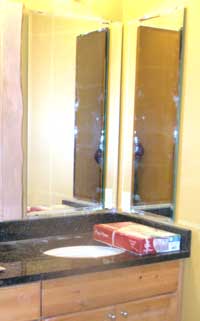 Mirrors in master bath